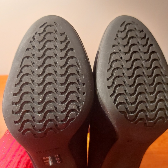 Geox heels - black leather and suede - Picture 7 of 7